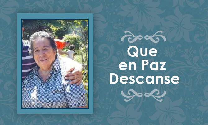 Falleció Rosa Amelia Hernández San Martín  (Q.E.P.D)