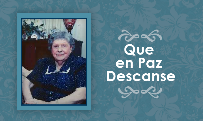 Falleció Adriana Carrasco de La Guarda  (Q.E.P.D)