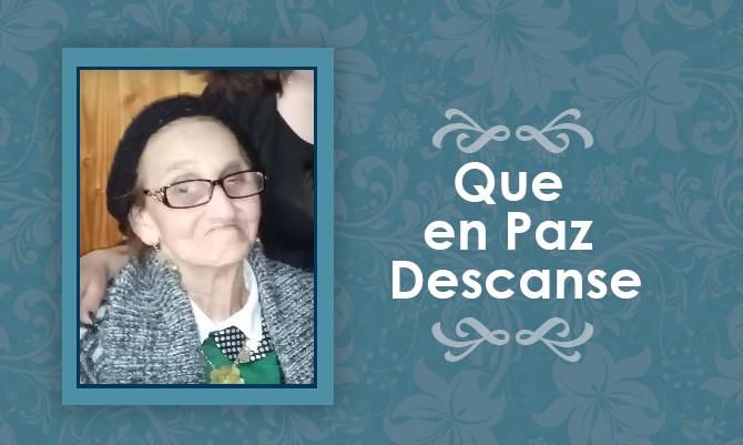 [Defunción] Falleció Inés Gómez Ceferrey Q.E.P.D