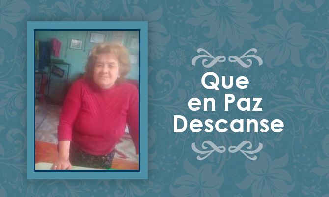 Falleció Cecilia del Carmen Martinez Araneda  (Q.E.P.D)