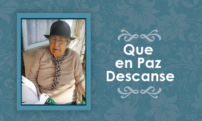 Falleció Esmerita del Carmen González Vera  (Q.E.P.D)