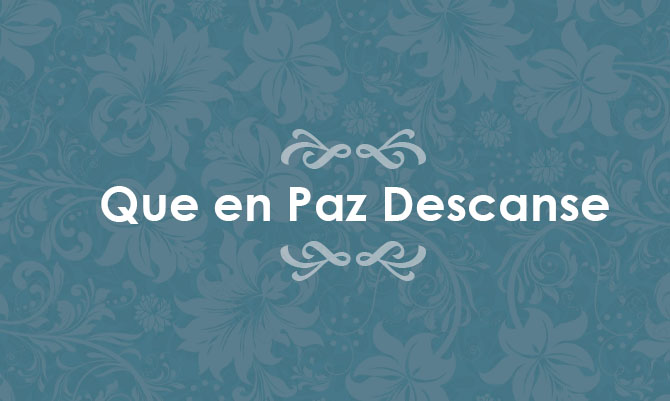 [Defunción] Falleció Santiago Schaefer Díaz Q.E.P.D