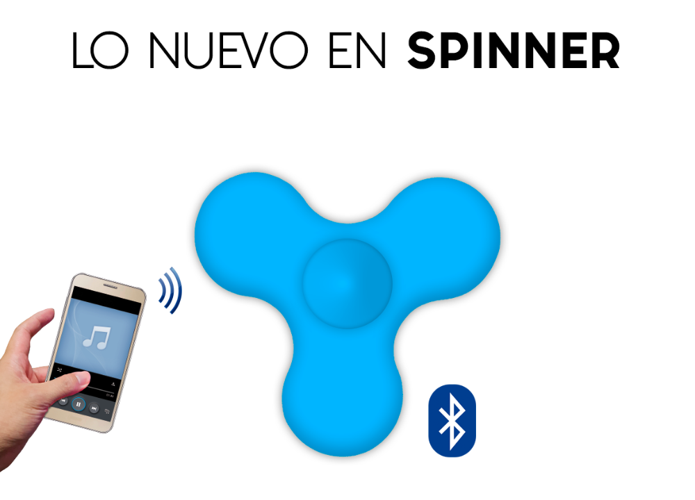 Llega a Comercial Socoepa entretenido Spinner con luces y bluetooth