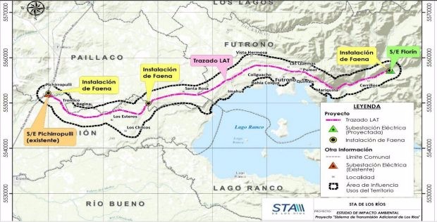 Futrono: Comunidad organizada formaliza rechazo a torres de alta tensión en el territorio